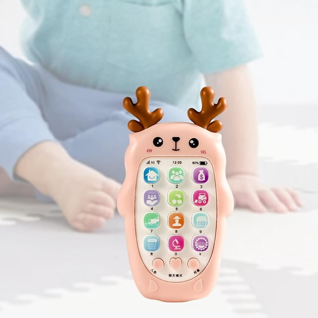 Juguete Para Teléfono Para Bebé, Juguete Educativo Divertido, Aprendizaje Sensorial Para Niños, Regalos Para Bebés, Color Rosa