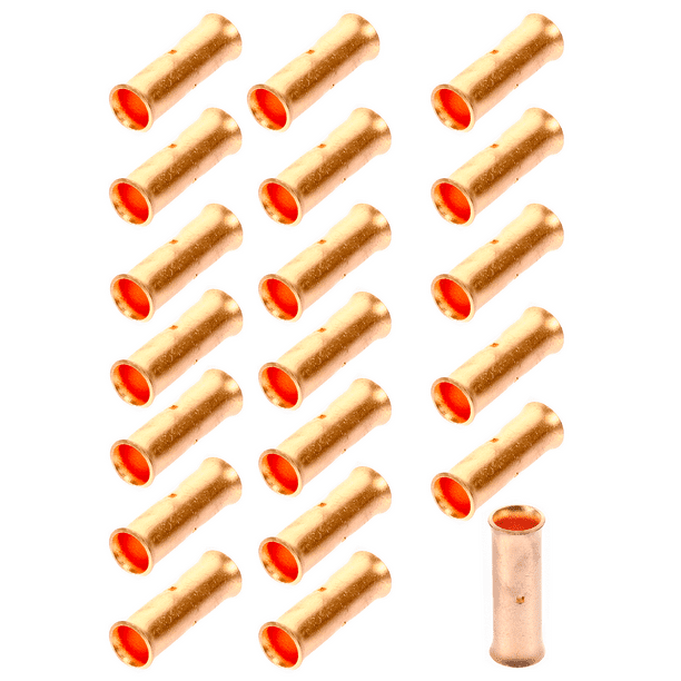 2 AWG Gauge Wire Copper Butt Connector AWG Crimp Terminal (20 PACK