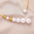 thumbnail image 2 of Collier de Perles Exagéré pour Femmes Simple Polyvalent Ouverture de Perles Dorées Collier Mode Clavicule Exquise Bijoux - TG-3, 2 of 6
