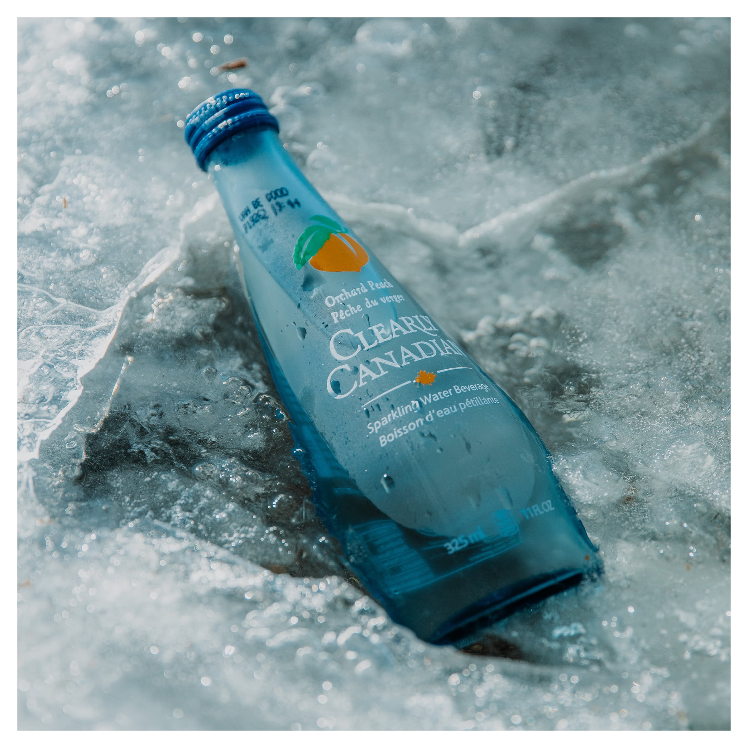 Clearly Canadian Orchard Peach Sparkling Water, 11 fl oz, Pack of 12