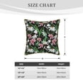 thumbnail image 4 of Haiem Lilies Flowers Print Velvet Soft Solid Decorative Square Throw Pillow Covers Set with Elegant Piping Christmas Cushion Case for Sofa Bedroom Car-16"x16", 4 of 8
