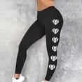 thumbnail image 2 of Penkiiy Capri Leggings for Women High Waisted Baseball Print Leggings for Women Athletic Trendy Tights Yoga Workout Pants S Black, 2 of 5