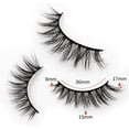 thumbnail image 5 of Kit de 10 pares de pestañas postizas, pestañas postizas 3D, pestañas largas naturales y esponjosas, pestañas postizas de banda suave reutilizables, extensión de pestañas de maquillaje negro de lujo, 5 of 5