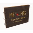 thumbnail image 7 of Darling Souvenir Personalized Engraved Laser Cut Wedding Guest Book Wooden Cover Sign-in Book Registry Guestbook Scrapbook-2Q, 7 of 7