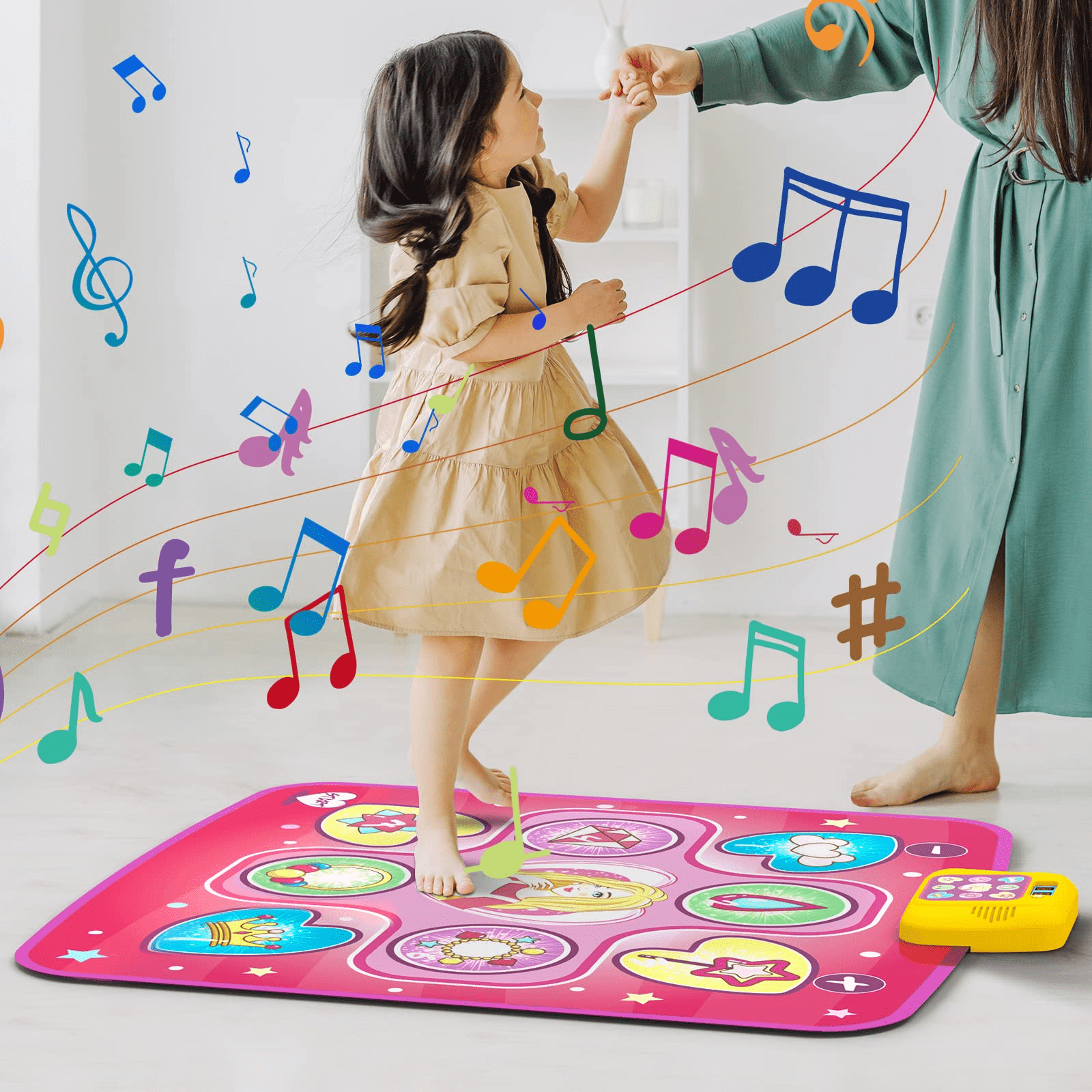Bazader Dance Mat For Kids Ages 3 12 Princess Themed - Temu