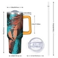 thumbnail image 3 of 40oz Tropical Forest Tumbler with Straw and Handle, Insulated Mug for Travel, 3 of 5
