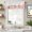 Pink, variant on Green Gold Marble Farmhouse Short Window Curtain Valances, Modern Abstract Marble Crack Texture Rod Pocket Kitchen Valances for Living Room Bedroom Bathroom Cafe 42" x 18"