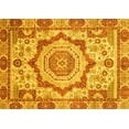 thumbnail image 1 of Ahgly Company Machine Washable Indoor Rectangle Abstract Yellow Modern Area Rugs, 6' x 9', 1 of 4