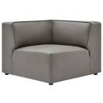 thumbnail image 4 of Sectional Sofa Set, Faux Vegan Leather, Grey Gray, Modern Contemporary Urban Design, Living Lounge Room Hotel Lobby Hospitality, 4 of 12