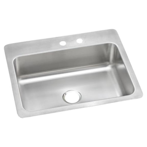 Elkay DSESR12722MR2 Dayton Elite Universal Mount 27 in. x 22 in. Single Basin Kitchen Sink (Steel)