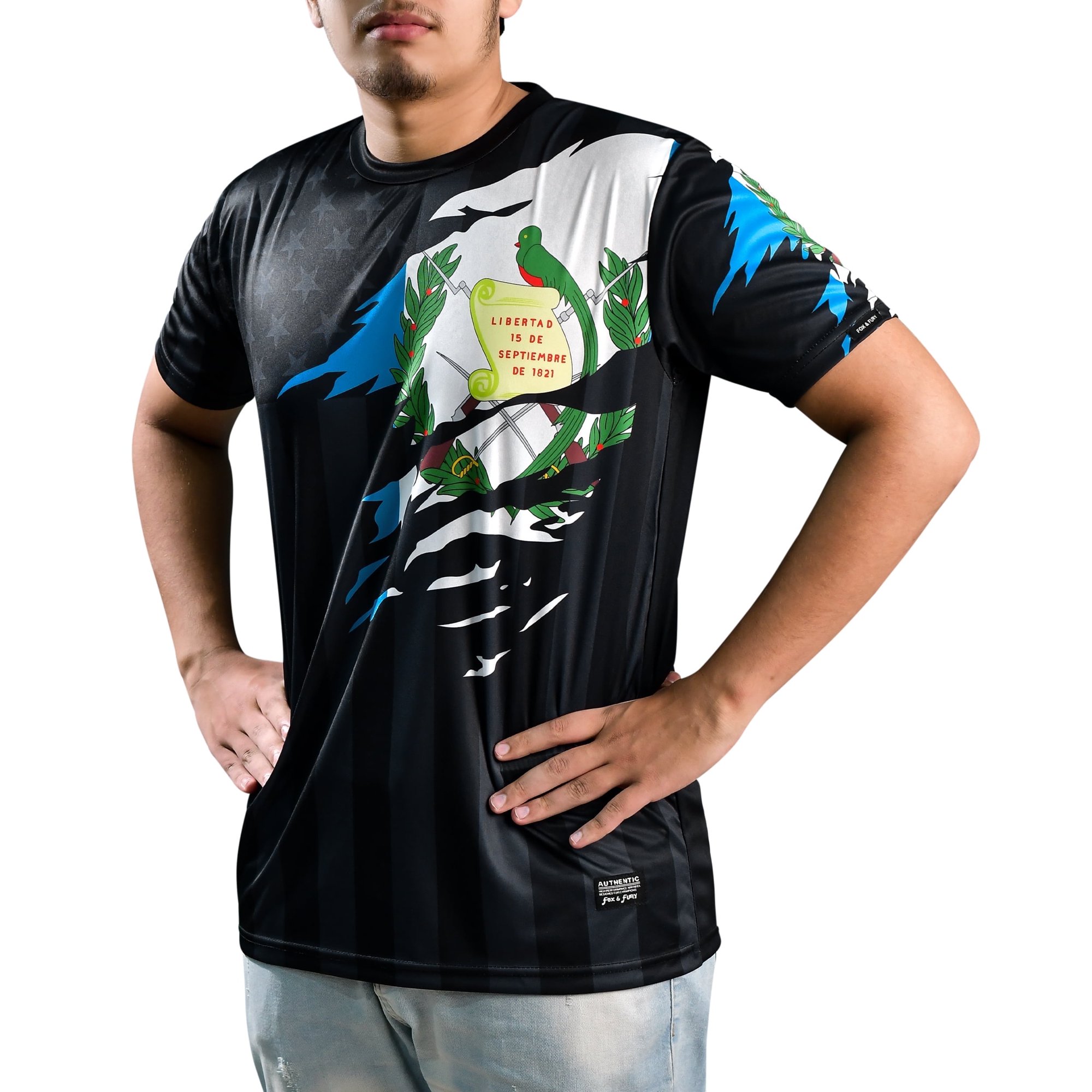 Fox & Fury Guatemala Soccer Jersey for Men & Women – Adult Unisex Football Shirt, Camiseta de Futbol Guatemala