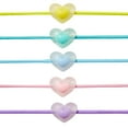 thumbnail image 4 of Claire's Girl's Pastel Bobble Heart Ponytail Holder Hair Ties, 10-Pack, Children's, 4 of 4