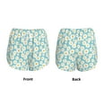 thumbnail image 5 of Picia Daisy Floral A Pattern Women's 2 in 1 Athletic Running Shorts High Waisted Workout Casual Gym Sweat Shorts with Comfy Liner Zipper Pockets-X-Large, 5 of 9