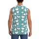 thumbnail image 4 of Fotbe Cartoon Funny Goose Men's Camiseta sin Mangas Estampada para Hombres, Playera Casual para Gimnasio, Entrenamiento, Playa-XX-Large, 4 of 7