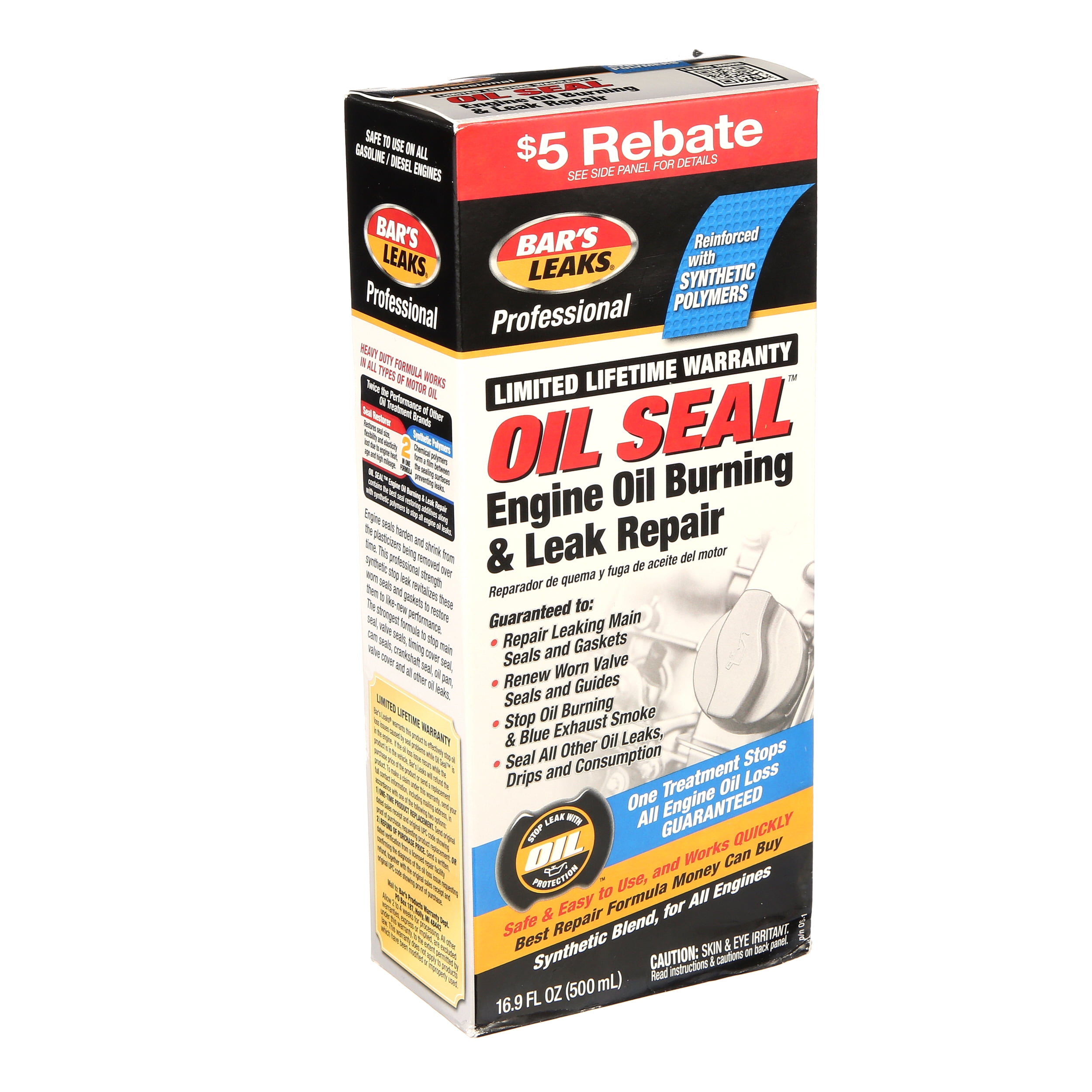 Bar's Leaks Rear Main Seal Repair Additive, 16.9 oz