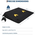 thumbnail image 4 of 4in Rubber Threshold Ramp for Wheelchairs 33 069 lb Capacity Portable Non-Slip Doorway Ramp with Cord Channel for Steps Cars and Pets, 4 of 7