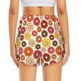 thumbnail image 4 of Xecao's Donut for a double-layer running short for women, perfect for gym, tennis, and more, featuring a convenient pocket., 4 of 9
