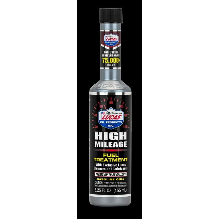 Lucas Oil High Mileage Fuel Treatment - 5.25 fl oz (10977