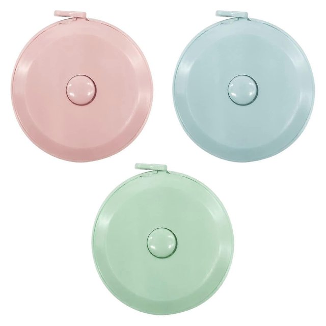 Tape Measure For Body, Soft Tape Measure, 150cm/60inch Retractable Tape For Measuring Length, Chest, Waist (green+blue+pink) (3pcs)