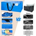 thumbnail image 5 of XUEYU 6 Pack Heavy Duty Moving Bags with Strong Zipper, Extra Large Storage Totes with Comfortable Handles, Waterproof Packing Bags for Space Saving, Family & Dorm Room Moving (Blue), 5 of 7
