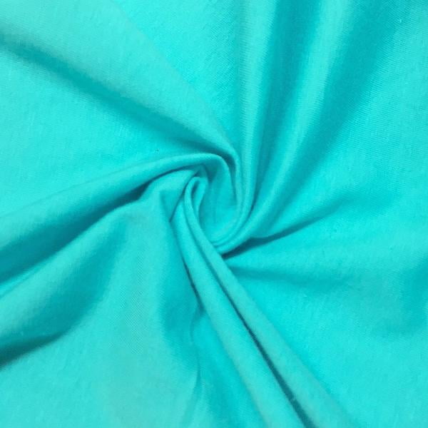 Cotton Jersey Lycra Spandex knit Stretch Fabric 58/60" wide (Aqua
