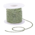 thumbnail image 2 of Abbracc 10 Yard Crystal Rhinestone Ribbon 2mm, Rhinestone Rhinestone Applique Chain ming Light Green, 2 of 9