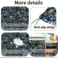 thumbnail image 3 of Outdoor Porch Swing Cushions, 4" thick patio swing cushions 3 Seater for outdoor furniture, Waterproof Bench Replacement Cushion with Ties(Hummingbird and flowers-55×40in), 3 of 6