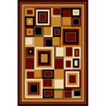 thumbnail image 1 of 9 x 12 Gallery Machine Carved Area Rug - Black  Berber &amp; Burgundy, 1 of 1
