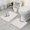 White Hyena Pattern, variant on White Hyena Pattern Bathroom Rugs Sets 3 Piece,Toilet Cover Set,Absorbent Non Slip Bathroom Mats Sets with U-Shaped Contour Rug Toilet Rug Set