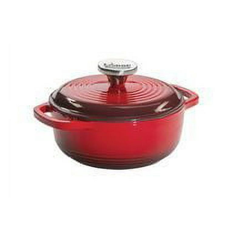  9 Qt. Red Enamel Coated Cast Iron Dutch Oven: Home & Kitchen