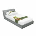 thumbnail image 3 of Animal Bedding Set with Sheet & Covers, Red Eyed Tree Frog Perches on a Long Slim Leaf Tropic Rainforest Animal Wild Life, Printed Bedroom Decor 2 Shams, 4 Sizes, Green White, by Ambesonne, 3 of 3