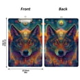 thumbnail image 3 of ALAZA Plastic Clipboard A4 Letter Size Decorative Clipboards for Students Women Men 9" x 12.5" Wolf Bohemia, 3 of 6
