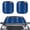 1776-2026 Anniversary American Stripes, variant on Chririnla Plumeria Floral Car Windshield Sunshade Tropical Car Sun Covers Visor 2 Pack Oil Paint Hawaiian Pattern Automotive Interior Shield Protection Keep Cold Ideal for Holidays Parking