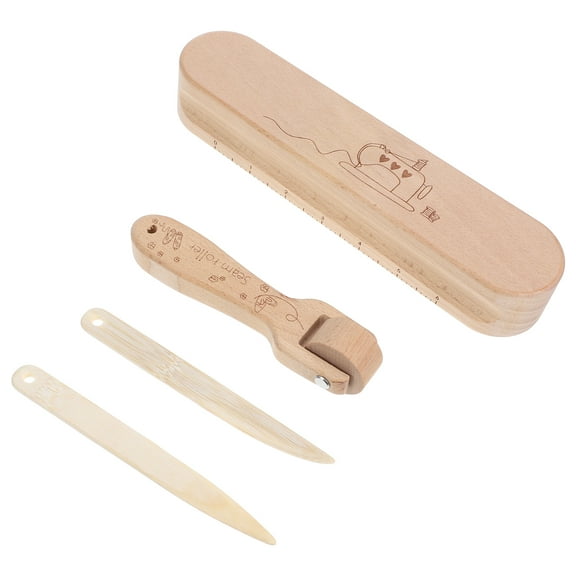 4pcs Beech Wood Clapper, Seam Roller, Flattening Fabrics Point Tuners Pressing Seam Tools for Sewing Quilting Pressing Accessories