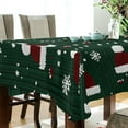 thumbnail image 5 of Yayeee Tablecloths 54" x 54" Rectangle Wrinkle Resistant Party Table Cover, Christmas Santa Hats, 5 of 8