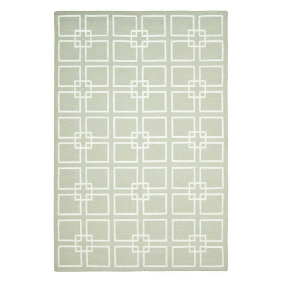 SAFAVIEH Martha Stewart Square Dance Geometric Area Rug, Fennel Seed Green, 9' x 12'