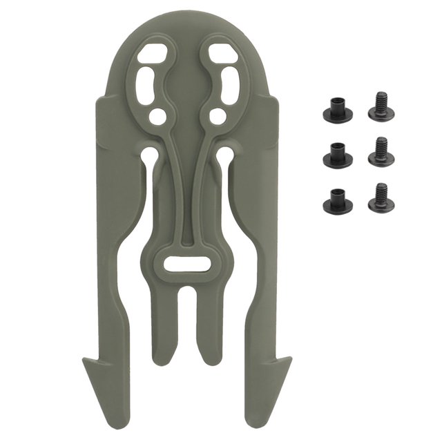 Sonducket WOSPORT, placa de liberación rápida, tornillos a juego, sistema de bloqueo, chaleco, adaptador de cinturón, convertidor, accesorio de caza, Verde Sonducket OD021915-02