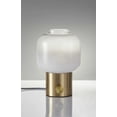thumbnail image 3 of 8" X 8" X 12" Brass Glass Table Lamp, 3 of 3
