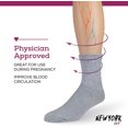 thumbnail image 4 of Men's Diabetic Cotton Crew Socks - Loose Fitting Non-Binding Top Circulatory Cushion Bottom Grey 6 Pairs, 13-15, 4 of 6