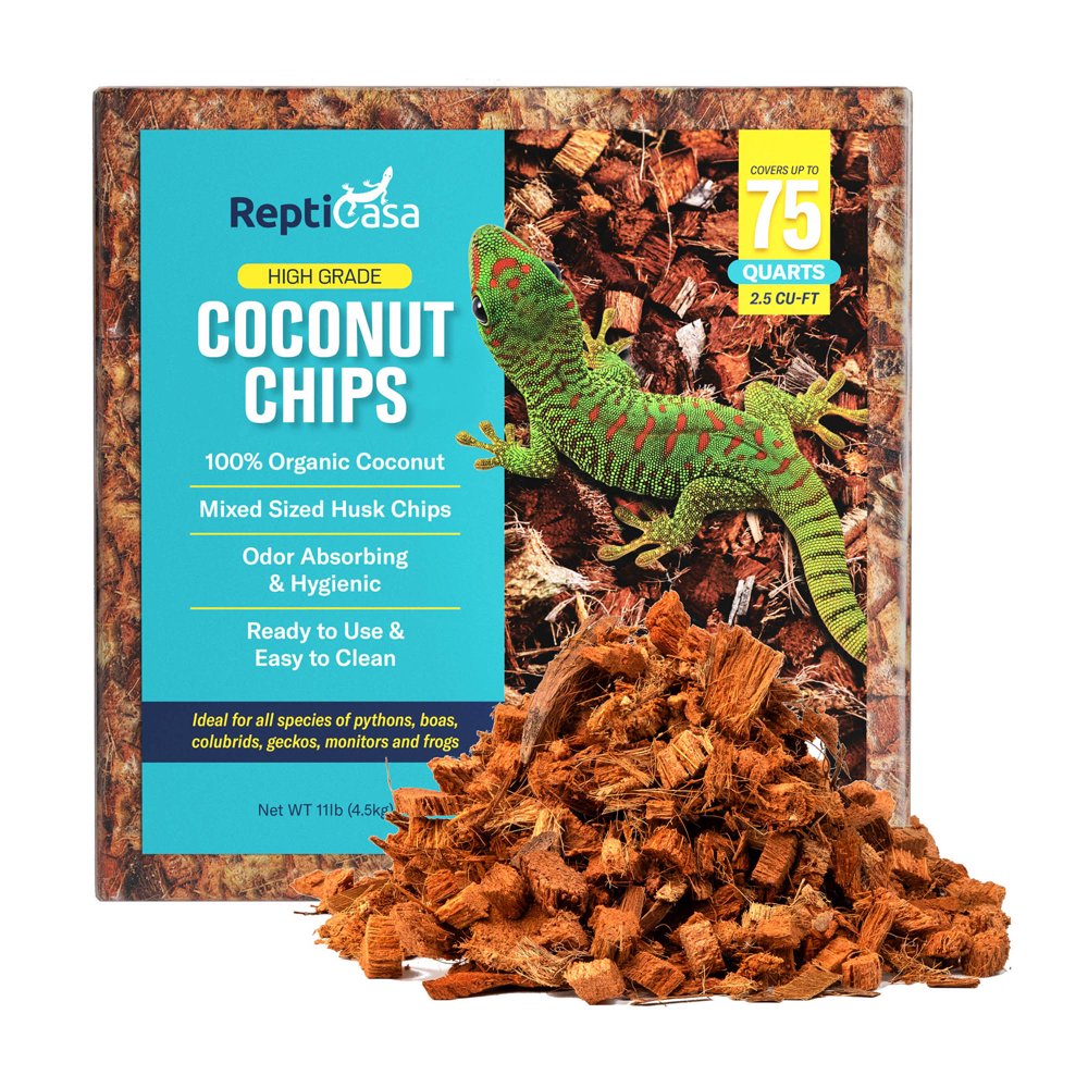 ReptiCasa Organic Coconut Chips Expandable Substrate Block for Reptiles