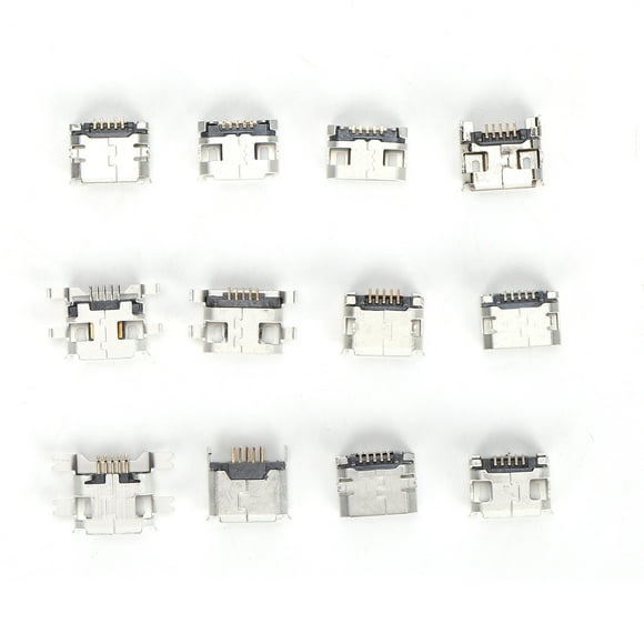 Micro Usb Connector, Usb Solder Connector 60Pcs For USB SMD Connector For Connector