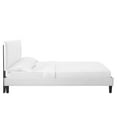 thumbnail image 5 of Modway Peyton Performance Velvet Queen Platform Bed in White, 5 of 10
