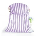 thumbnail image 2 of Meitianfacai Premium Bath Towel 27.55x55.11in (70x140cm), Striped Quick Dry Towel with Thickened Design, Highly Absorbent for Home, Beach, Spa, 1 Piece（Purple）, 2 of 6