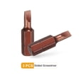 thumbnail image 3 of Uxcell 3pcs SL5 Magnetic Slotted Screwdriver Bit 5/16" Hex Shank 32mm Length S2, Red, 3 of 6