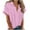 ☃400-Pink, variant on Women's Solid Color Lapel Button Short Sleeve Shirt - Casual Fashion Top for Daily Wear and Smart Style