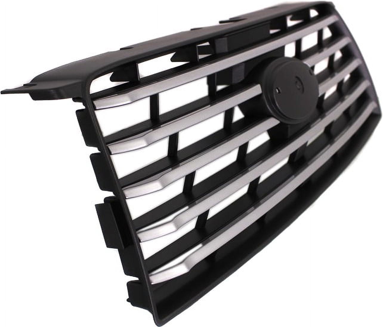 Grille Assembly Compatible With 2006-2008 Subaru Forester Black Shell with Chrome Insert