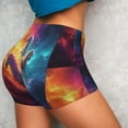 thumbnail image 4 of Lsque Dreamy Night Sky White Horse Pattern High Waisted Biker Shorts for Women-Tummy Control Fitness Athletic Workout Running Yoga Gym Shorts,Moisture-Wicking-XX-Large, 4 of 9