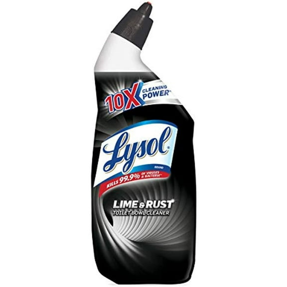 Lysol Toilet Bowl Cleaner With Lime And Rust Remover, 24 Oz (Pack Of 5)