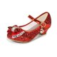 thumbnail image 1 of Zapatos de tacón alto de cuero para niñas de otoño, zapatos de lentejuelas con lazo, zapatos de baile decorativos para niños, 1 of 5
