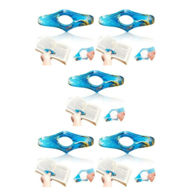 Maoww Easy To Acrylic Sea Pattern Thumbs Book Page Holder Novel Book Opener Holder 5Set